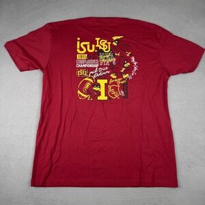 Iowa State Cyclones Shirt Mens 2XL Red NCAA Football Image One Short Sleeve